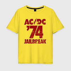 Мужская футболка оверсайз ACDC 74 jailbreak