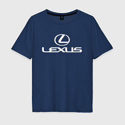 Футболка оверсайз мужская LEXUS, цвет: тёмно-синий