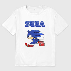 Футболка оверсайз мужская SEGA, цвет: белый