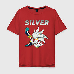 Мужская футболка оверсайз SONIC Silver
