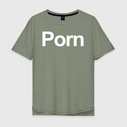 Мужская футболка оверсайз Porn