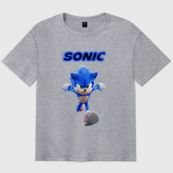 Футболка оверсайз мужская SONIC, цвет: меланж