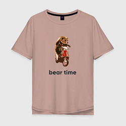 Мужская футболка оверсайз Bear time