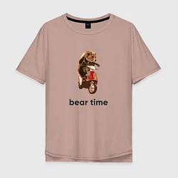 Мужская футболка оверсайз Bear time