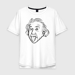 Мужская футболка оверсайз Альберт Эйнштейн