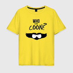 Футболка оверсайз мужская South Park Who is the Coon?, цвет: желтый