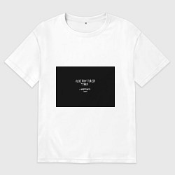 Футболка оверсайз мужская Уже устал пытался, цвет: белый