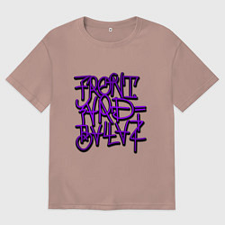 Футболка оверсайз мужская GTA Tag BALLAS, цвет: пыльно-розовый