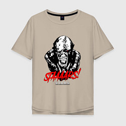 Футболка оверсайз мужская STAAAAARS!, цвет: миндальный