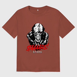 Футболка оверсайз мужская STAAAAARS!, цвет: кирпичный