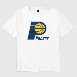 Футболка оверсайз мужская Indiana Pacers 2, цвет: белый