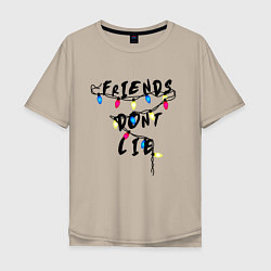Мужская футболка оверсайз Friends dont lie