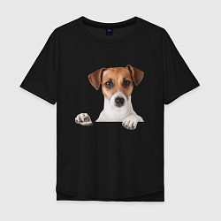 Мужская футболка оверсайз Собака