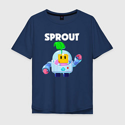 Мужская футболка оверсайз BRAWL STARS SPROUT