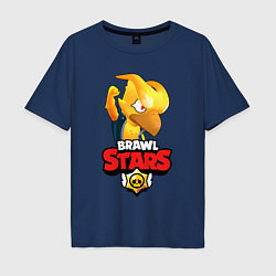 Футболка оверсайз мужская BRAWL STARS CROW PHOENIX, цвет: тёмно-синий