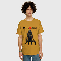 Футболка оверсайз мужская Bloodborne, цвет: горчичный — фото 2