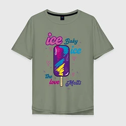 Мужская футболка оверсайз Ice Baby Летнее мороженое