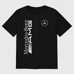 Футболка оверсайз мужская MERCEDES-BENZ AMG, цвет: черный