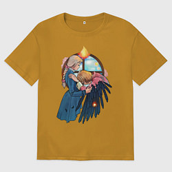 Мужская футболка оверсайз Хаул и Софи