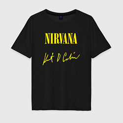 Мужская футболка оверсайз NIRVANA АВТОГРАФ КУРТА КОБЕЙНА