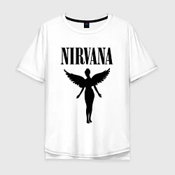 Футболка оверсайз мужская NIRVANA, цвет: белый