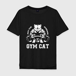 Мужская футболка оверсайз GYM Cat