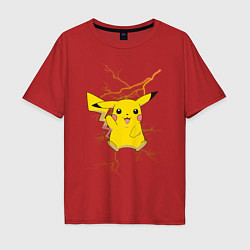 Мужская футболка оверсайз Pikachu