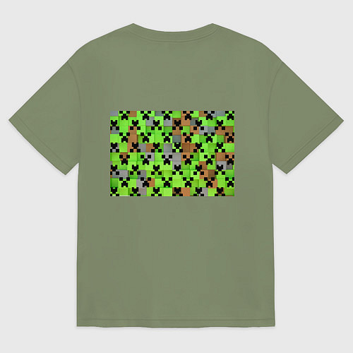 Мужская футболка оверсайз Minecraft / Авокадо – фото 2
