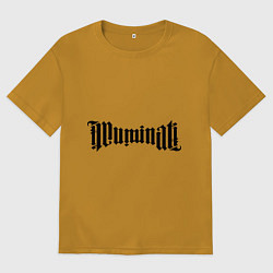 Мужская футболка оверсайз Амбиграмма Иллюминати