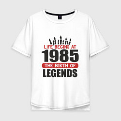 Мужская футболка оверсайз 1985 - рождение легенды