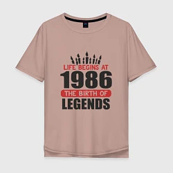 Мужская футболка оверсайз 1986 - рождение легенды