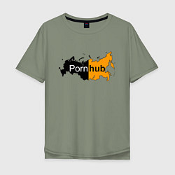 Мужская футболка оверсайз Logo PornHub