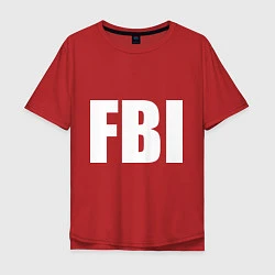 Мужская футболка оверсайз FBI