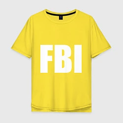 Мужская футболка оверсайз FBI