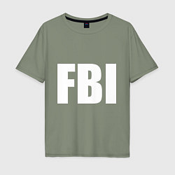 Мужская футболка оверсайз FBI