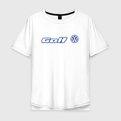 Футболка оверсайз мужская Volkswagen Golf Z, цвет: белый