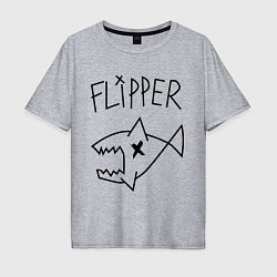 Футболка оверсайз мужская Nirvana Flipper, цвет: меланж