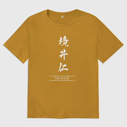 Мужская футболка оверсайз Ghost of Tsushima - иероглифы