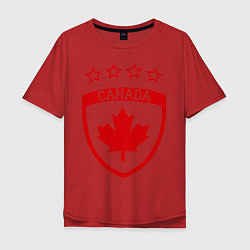 Мужская футболка оверсайз Canada: 4 Stars