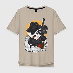 Мужская футболка оверсайз Panda Gangster