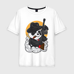 Мужская футболка оверсайз Panda Gangster