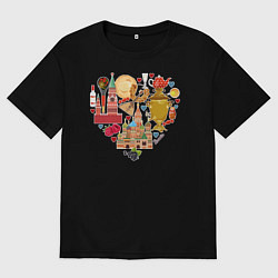 Футболка оверсайз мужская LOVE RUSSIA, цвет: черный