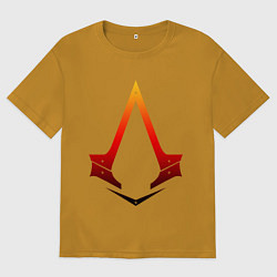 Футболка оверсайз мужская Assassins Creed, цвет: горчичный