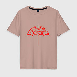Футболка оверсайз мужская The Umbrella Academy Z, цвет: пыльно-розовый