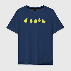 Мужская футболка оверсайз Спортивные авокадо