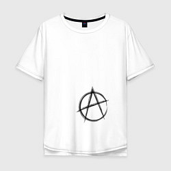 Мужская футболка оверсайз Я анархист