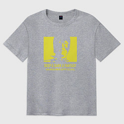Футболка оверсайз мужская VANSAMA OFFICIAL Yellow, цвет: меланж