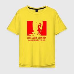 Футболка оверсайз мужская VANSAMA OFFICIAL Red, цвет: желтый