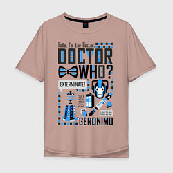 Мужская футболка оверсайз Hello, i'm the Doctor