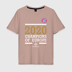 Мужская футболка оверсайз FC Bayern Munchen Champions of Europe 2020